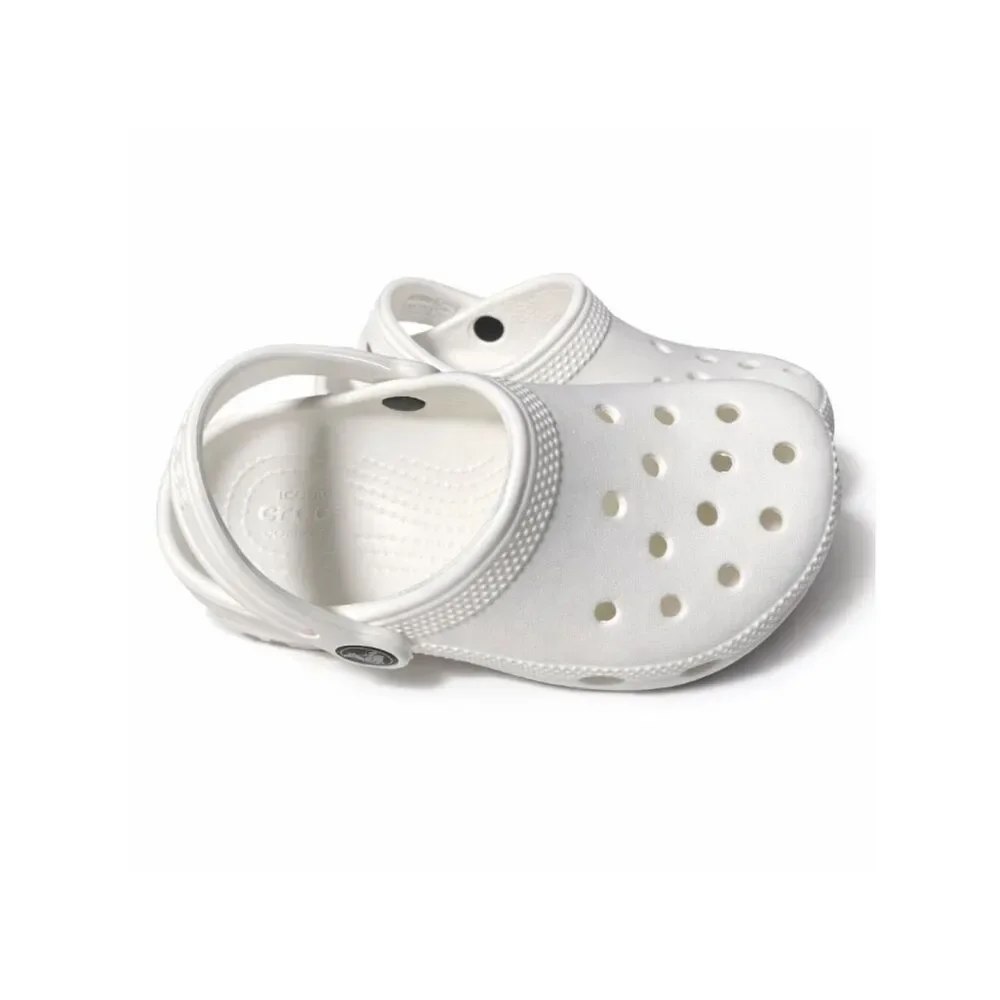 Crocs Classic Clog White Kids C12 Slip On Lightweight Comfort Sandals